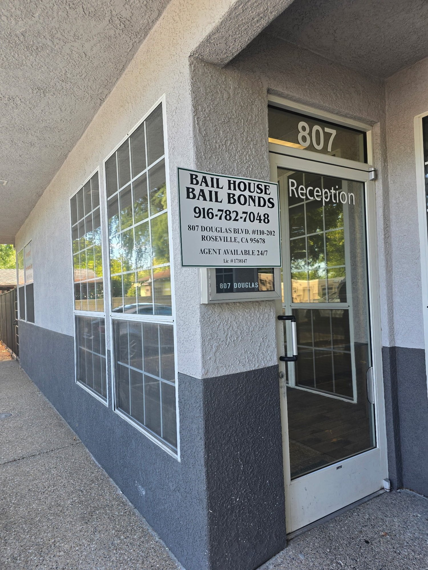 Bail House Bail Bonds Roseville outside of office