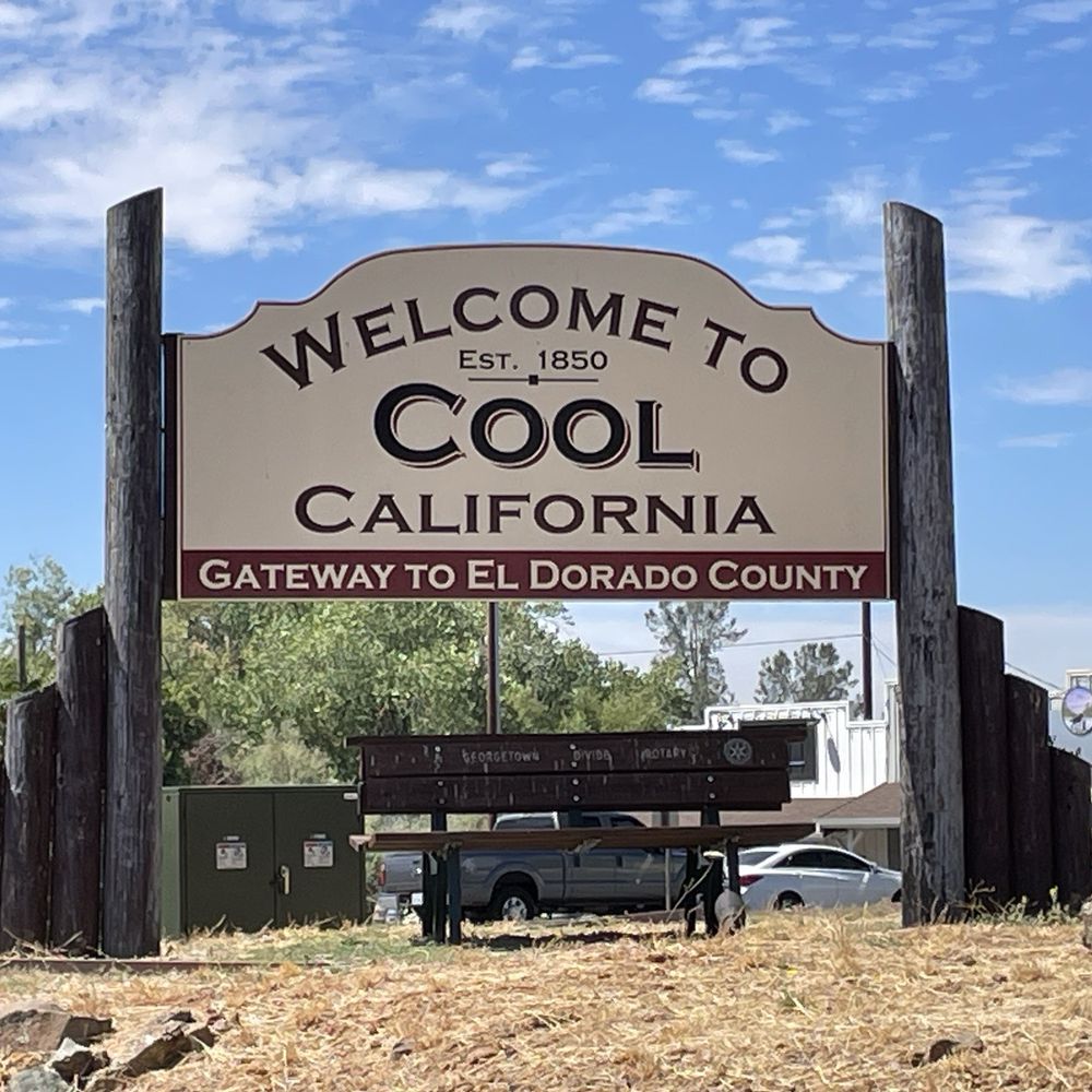 Cool, CA sign