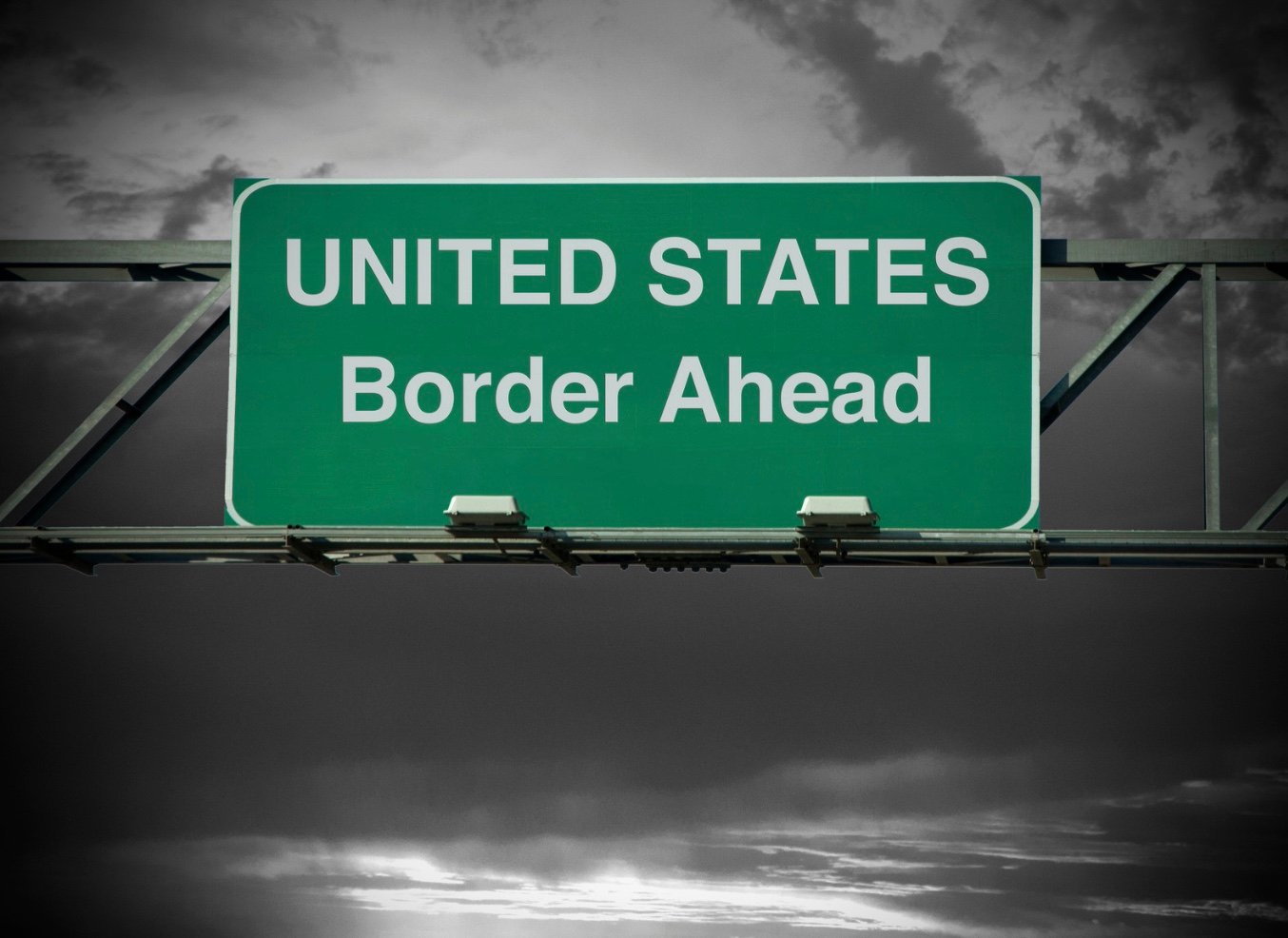 a highway sign reading 