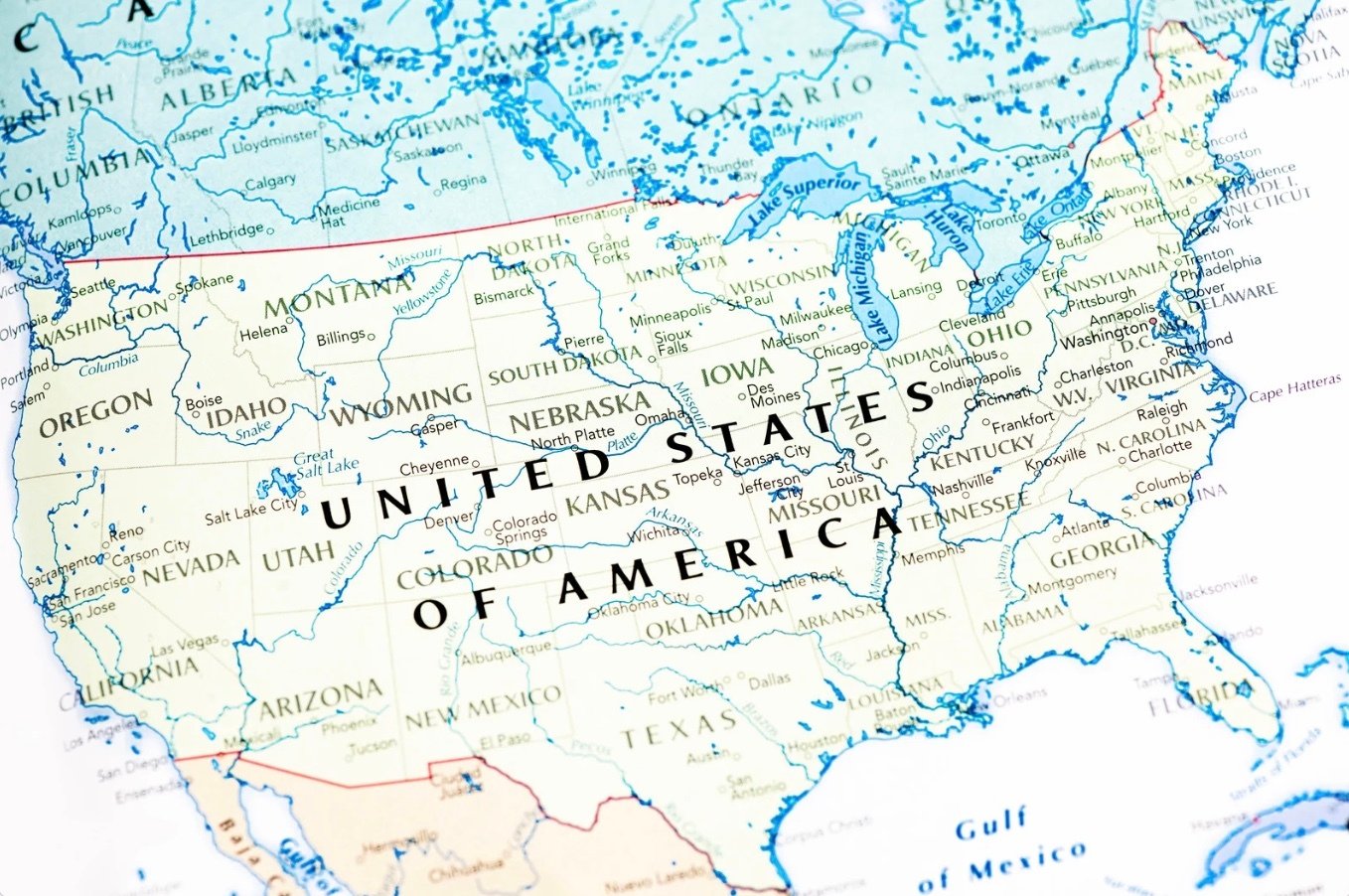 a map of the United States