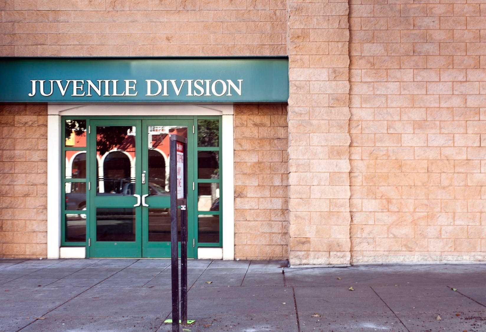 the front entrance of a juvenile hall