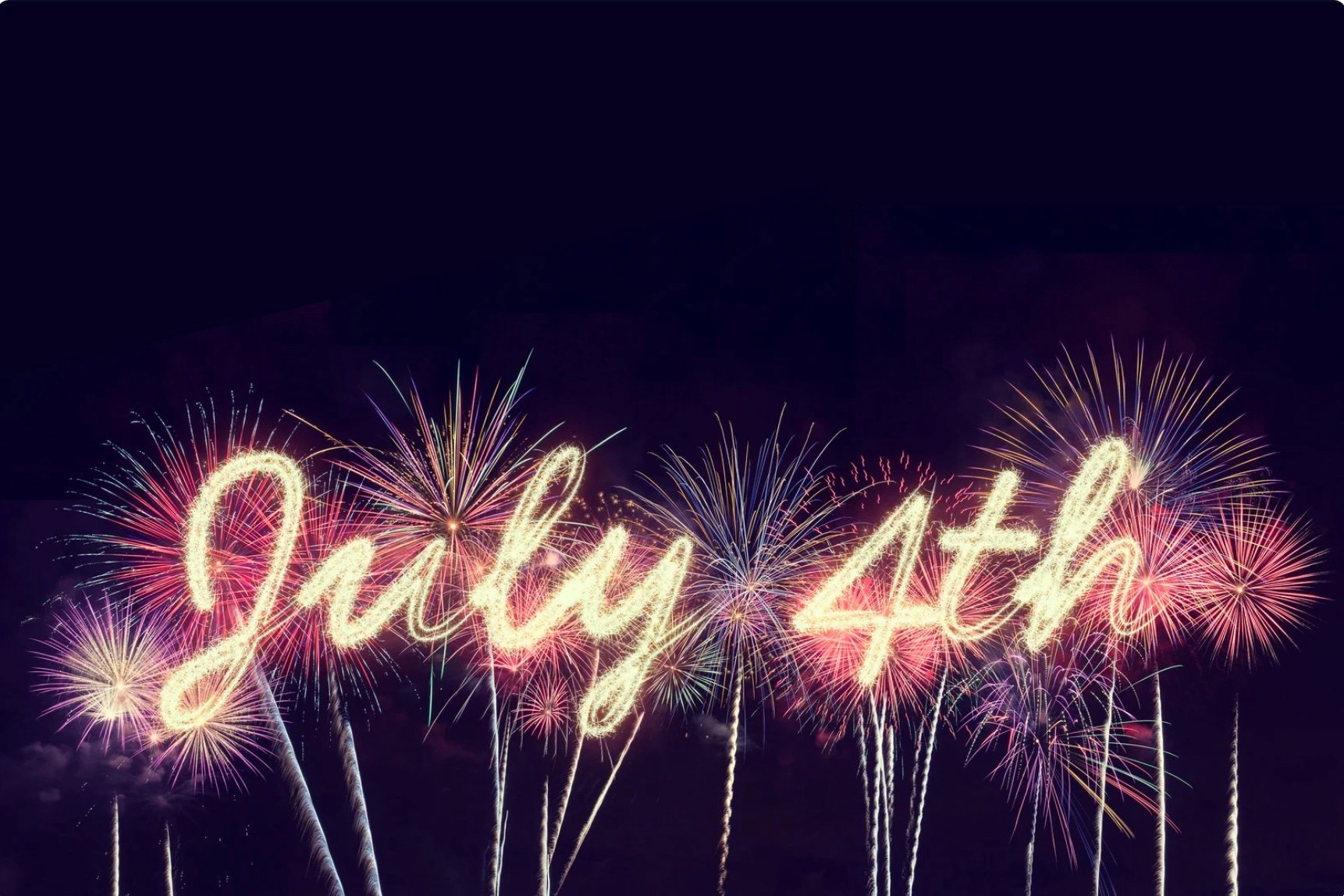 fire work sparklers that are spelling out 