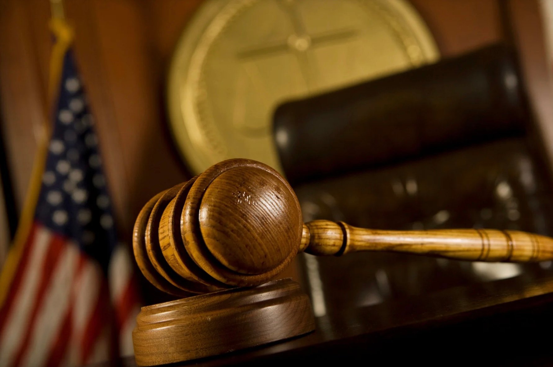 a judges gavel resting on their desk