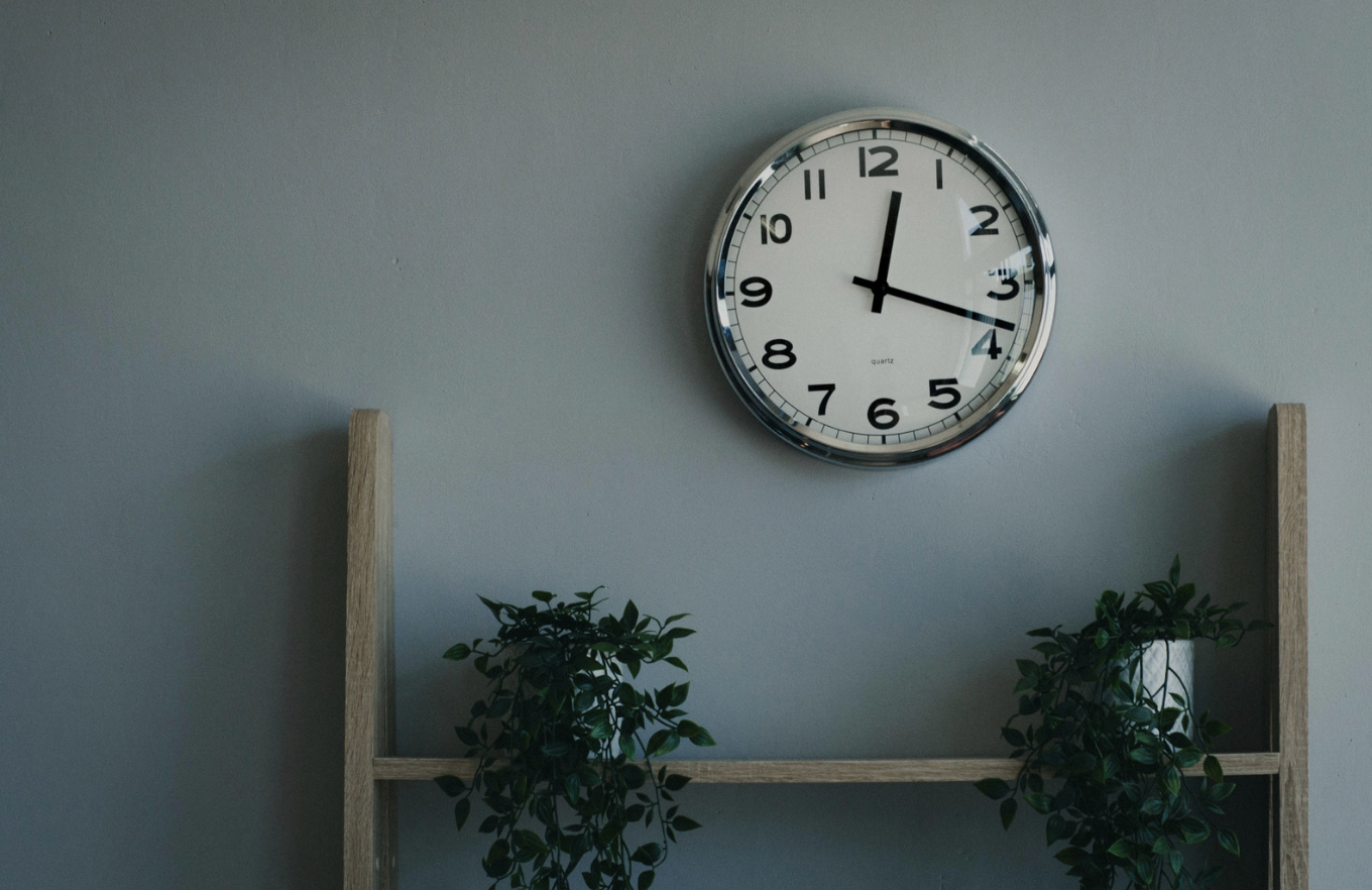 A clock on the wall