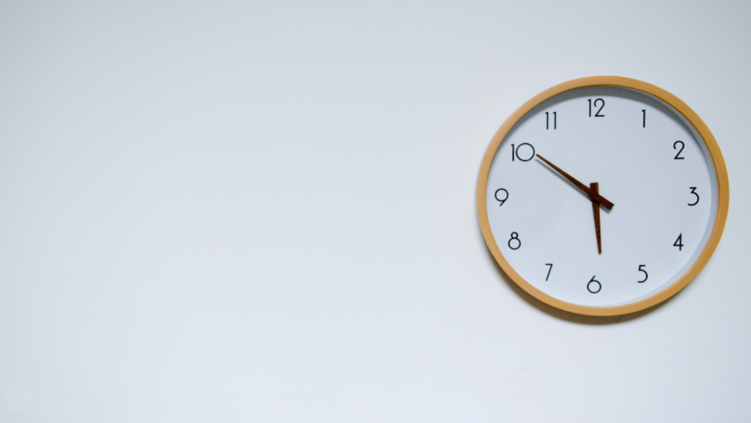 clock on wall