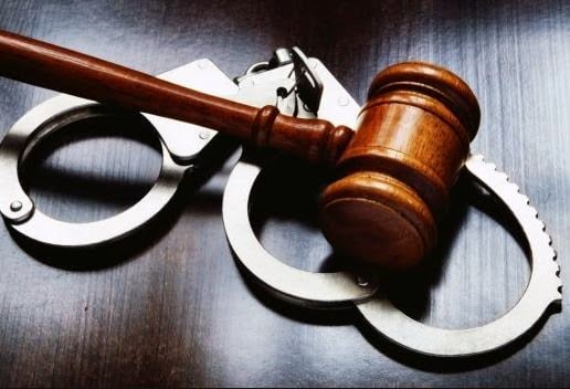 gavel and handcuffs